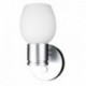 Lunasea LED Wall Light - Brushed Nickel - Tulip Glass