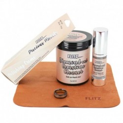 Flitz Jewelry Care Kit - 7oz. Cleaner Jar w/Tray & Brush