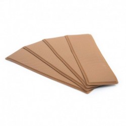 SeaDek 3.75" x 12.75" x 5mm 4-Piece Step Kit - 3.75" x 12.75" Mocha Embossed - 95.25mm x 323.85mm x 5mm