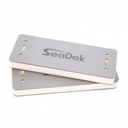 SeaDek 24" x 12" x 2" Flat Fenders Medium 2-Pack Storm Grey/White
