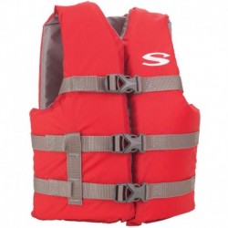 Stearns Youth Classic Vest Life Jacket - 50-90lbs - Red/Grey