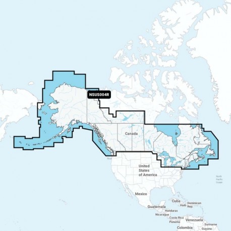 Garmin Navionics+ NSUS004R Canada & Alaska