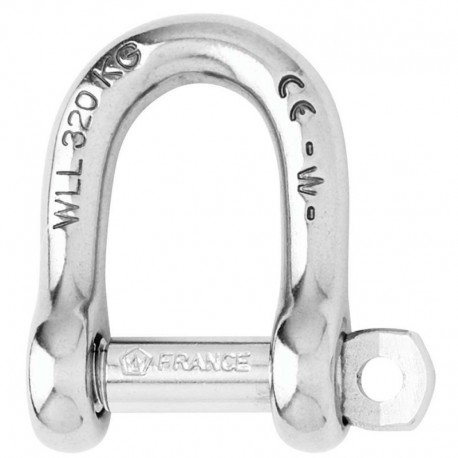 Wichard Self-Locking D Shackle - Diameter 8mm - 5/16"