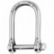 Wichard Self-Locking Large Shackle - Diameter 5mm - 3/16"