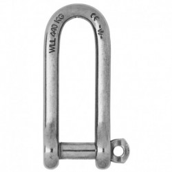 Wichard Captive Pin Long D Shackle - Diameter 6mm - 1/4"