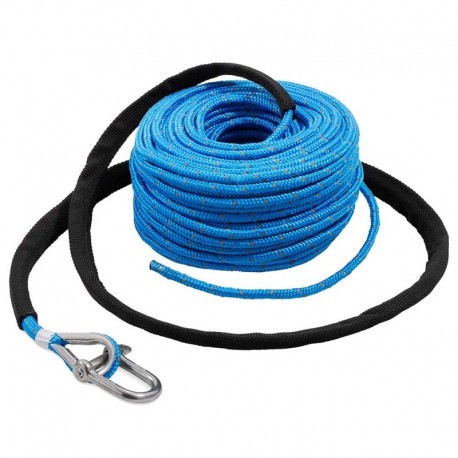 TRAC Anchor Rope 5mm x 100' Stainless Steel Shackle