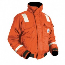 Mustang Classic Flotation Bomber Jacket w/SOLAS Tape Orange - Medium