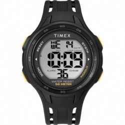 Timex DGTL 45mm Men' s Watch - Black/Yellow Case - Black Strap