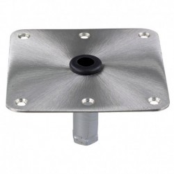 Springfield KingPin 7" x 7" Stainless Steel Square Base (Threaded)