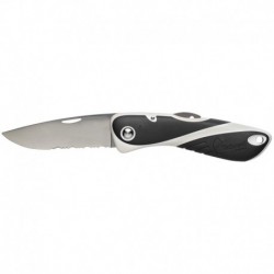 Wichard Aquaterra Knife - Single Serrated Blade - Black