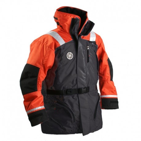 First Watch AC-1100 Flotation Coat - Orange/Black - Small