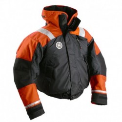 First Watch AB-1100 Flotation Bomber Jacket - Orange/Black - Small