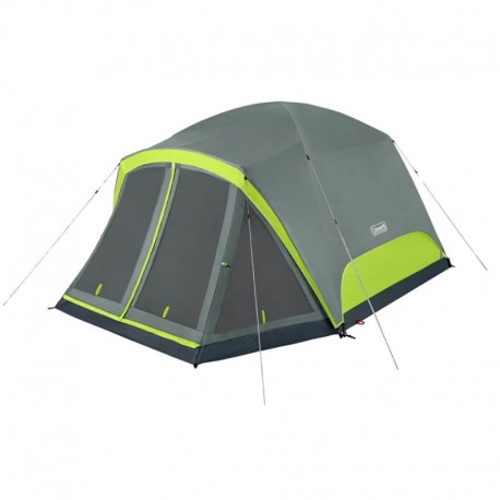 Coleman Skydome 6-Person Camping Tent w/Screen Room - Rock Grey