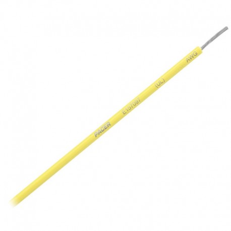 Pacer Yellow 16 AWG Primary Wire - 25'