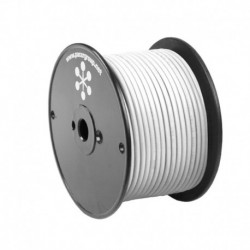 Pacer White 8 AWG Primary Wire - 100'