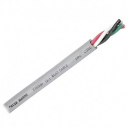 Pacer 16/4 AWG Round Cable - Black/Green/White/Red - 100'