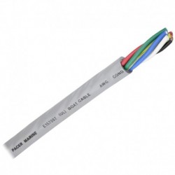 Pacer 16/6 AWG Round Cable - Black/Brown/Blue/Green/White/Red - 100'