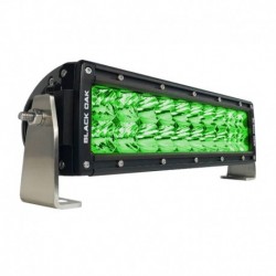 Black Oak Double Row Combo Green Hog Hunting 10" Light Bar - Black