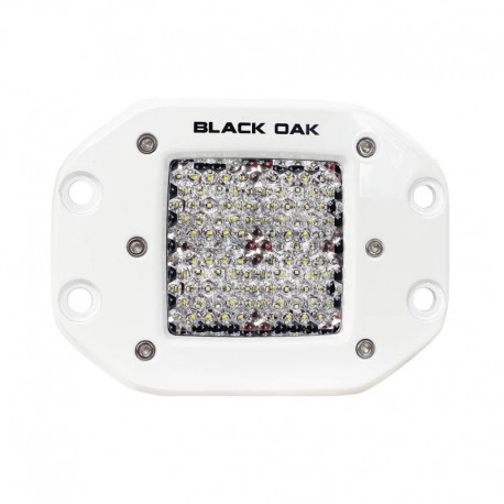 Black Oak Pro Series 2" Flush Mounted Diffused Light - White