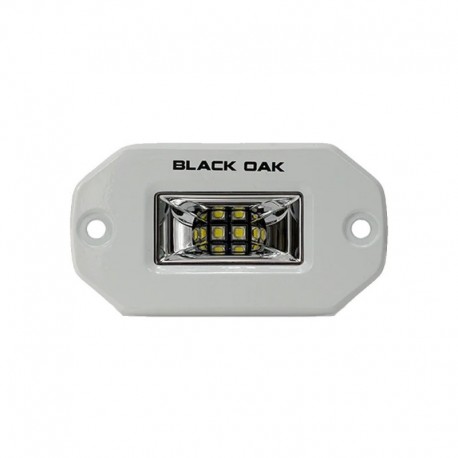 Black Oak Pro Series 2" Flush Mounted Scene Light - White
