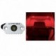 Black Oak Rock Accent Light - Red - White Housing