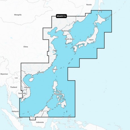 Garmin Navionics+ NSAE011L - China Sea & Japan - Marine Chart