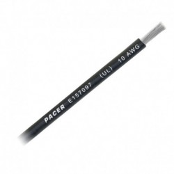 Pacer Black 10 AWG Battery Cable - Sold By The Foot