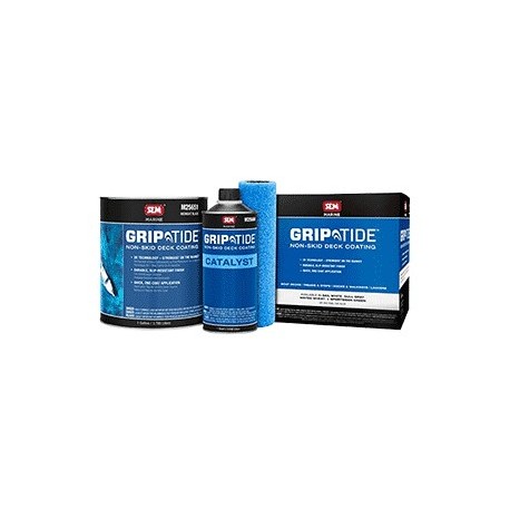 SEM GripTide Non-Skid Deck Coating Kit - Midnight Black