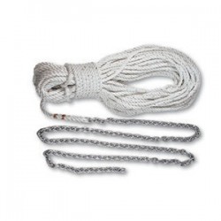 Lewmar Premium Anchor Rode 215' - 15' of 1/4" Chain & 200' of 1/2" Rope w/Shackle