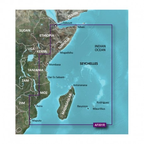 Garmin BlueChart g3 HD - HXAF001R - Eastern Africa - microSD /SD