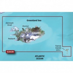 Garmin BlueChart g3 HD - HXEU043R - Iceland & Faeroe Islands - microSD /SD