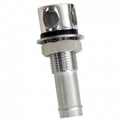 Whitecap Fuel Vent - Round Head, Straight Shaft, 5/8" Hose