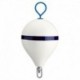 Polyform 17" CM Mooring Buoy w/Steel Iron - White Blue Stripe