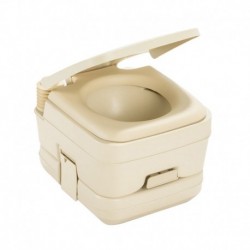 Dometic 964 MSD Portable Toilet w/Mounting Brackets - 2.5 Gallon - Parchment