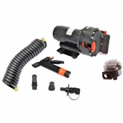 Johnson Pump Aqua Jet 5.2 GPH Washdown Pump Kit w/Hose - 12V