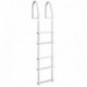 Dock Edge Fixed 5 Step Ladder Bight White Galvalume