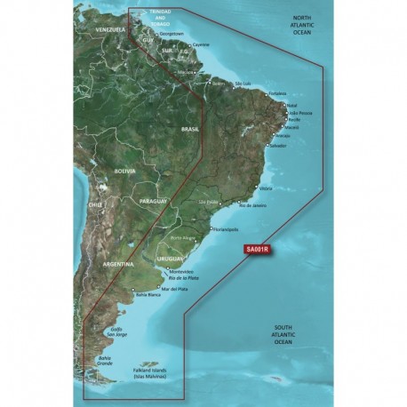 Garmin BlueChart g3 HD - HXSA001R - South America East Coast - microSD /SD