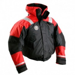 First Watch AB-1100 Flotation Bomber Jacket - Red/Black - Medium