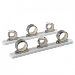 TACO 3-Rod Hanger w/Poly Rack - Polished Stainless Steel