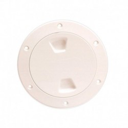 Beckson 4" Smooth Center Screw-Out Deck Plate - Beige