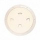 Beckson 8" Smooth Center Screw-Out Deck Plate - Beige