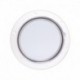 Beckson 6" Clear Center Pry-Out Deck Plate - White