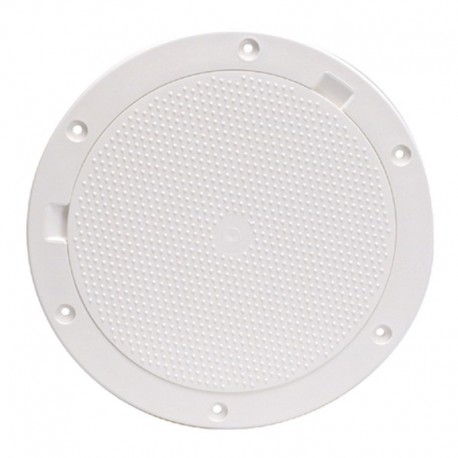 Beckson 8" Non-Skid Pry-Out Deck Plate - White