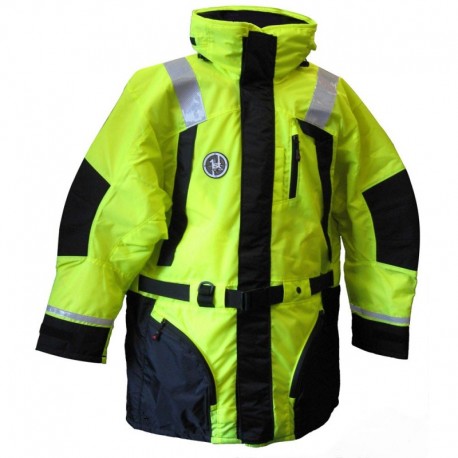 First Watch AC-1100 Flotation Coat - Hi-Vis Yellow - Large