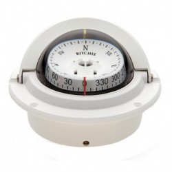 Ritchie F-83W Voyager Compass - Flush Mount - White