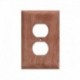Whitecap Teak Outlet Cover/Receptacle Plate
