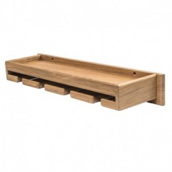 Whitecap Teak Wineglass Rack w/Shelf