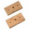 Whitecap Teak Rod Storage Rack Mounting Brackets - Pair