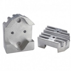 Tecnoseal Gimbal Block Anode - Zinc Finned