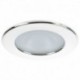 Quick Kai XP Downlight LED - 6W, IP66, Spring Mounted - Round White Bezel, Round Warm White Light